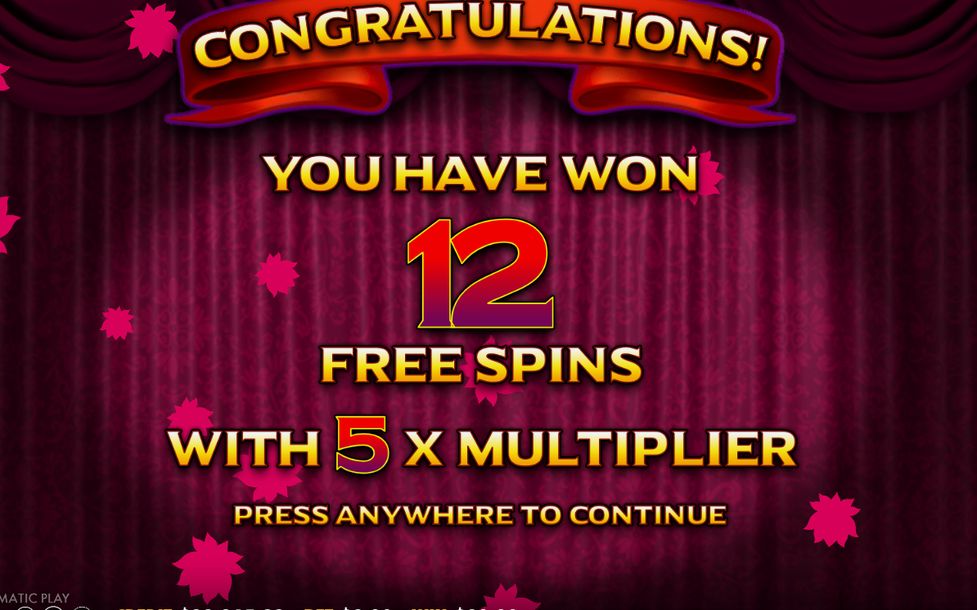 Pick Your Prize fans for the Free Spins Feature